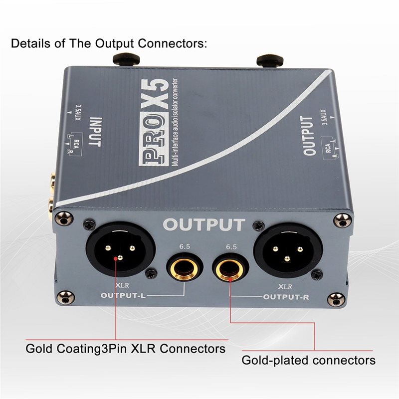Audio Ground Loop Isolator 3.5Mm Rca - B76B Isolator Loop Ground Audio, Kotak
