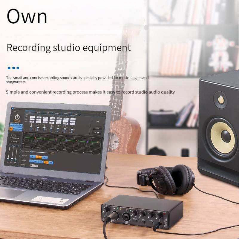 Antarmuka Audio USB Profesiona - Studio Audio Interface With 48V Phantom ulasan dan harga