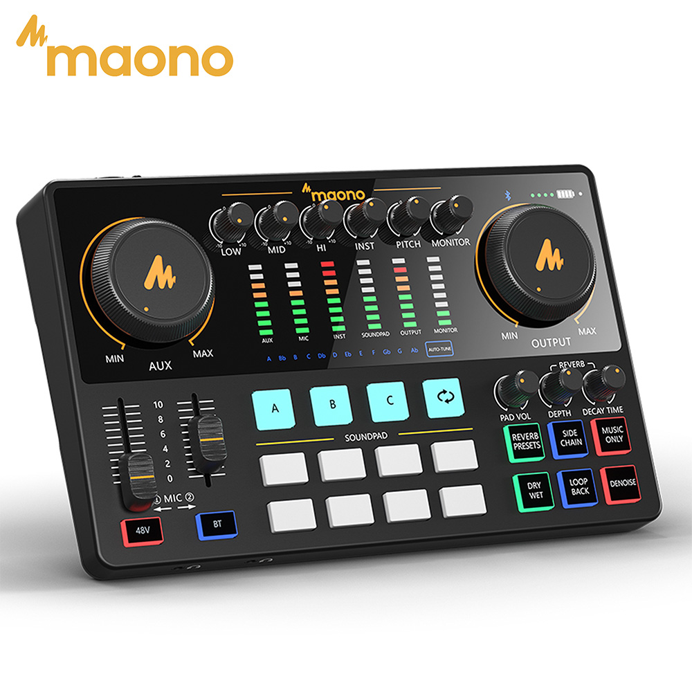 Mixer Audio Interface MAONO AM - Studio Audio Interface With 48V Phantom ulasan dan harga