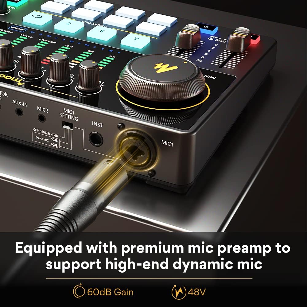 Mixer Audio Interface MAONO AM - Studio Audio Interface With 48V Phantom ulasan dan harga