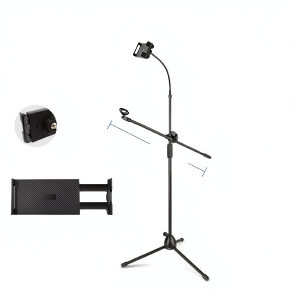 Tripod Penyangga Mikrofon Stud - Recording Studio Broadcast Boom Arm ulasan dan harga