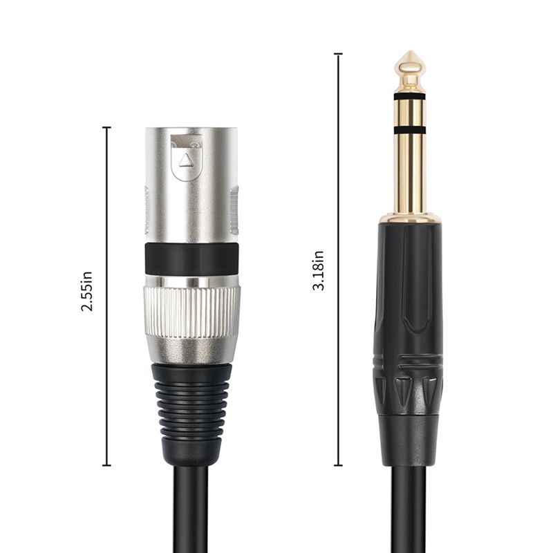 Kabel Mikrofon Seimbang AS95 1 - Xlr To 6.35Mm Balanced Audio Cable Patch ulasan dan harga