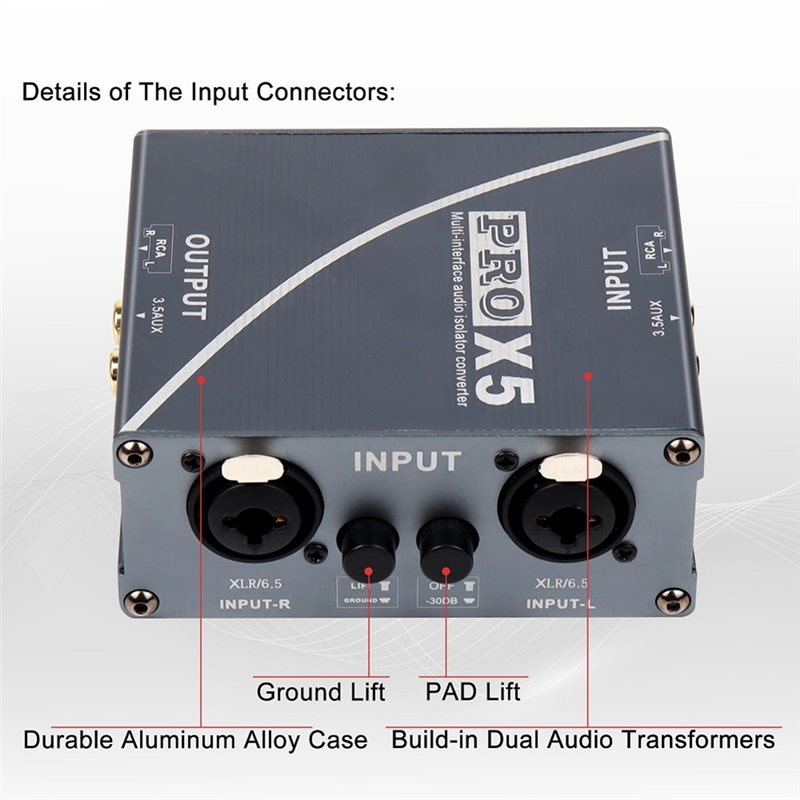 B76B Isolator Loop Ground Audi - Audio Ground Loop Isolator 3.5Mm Rca ulasan dan harga