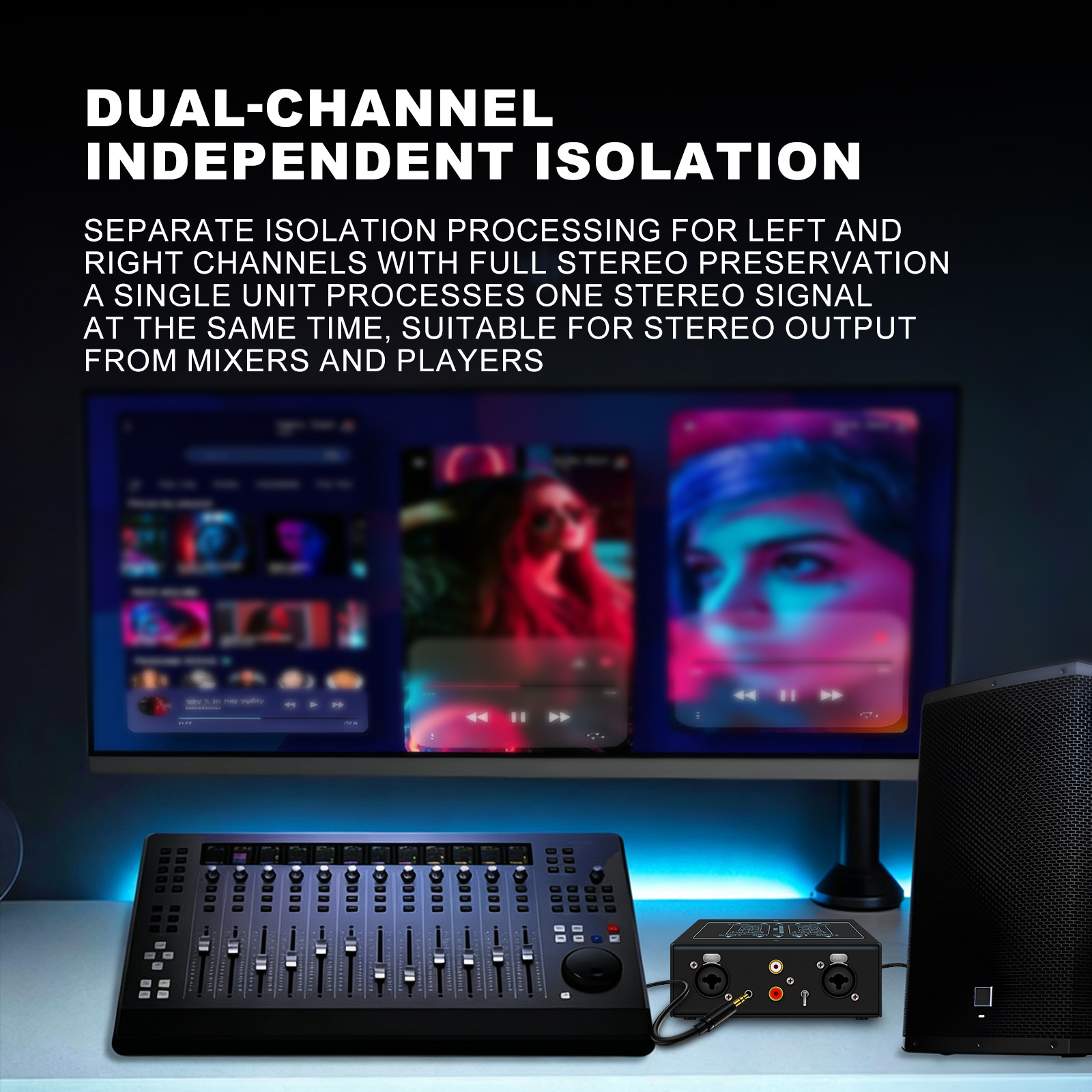 2 Isolator Audio Dua Saluran,  - Audio Ground Loop Isolator 3.5Mm Rca ulasan dan harga