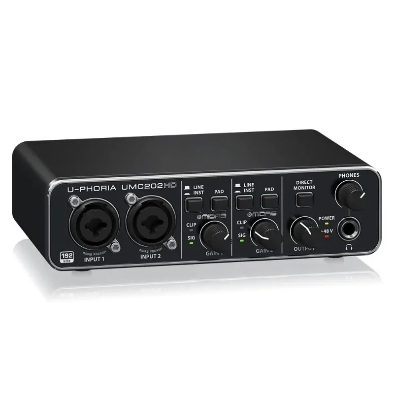 Kartu suara U-Phoria UMC202HD  - Studio Audio Interface With 48V Phantom ulasan dan harga