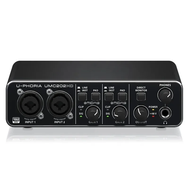 Kartu suara U-Phoria UMC202HD  - Studio Audio Interface With 48V Phantom ulasan dan harga