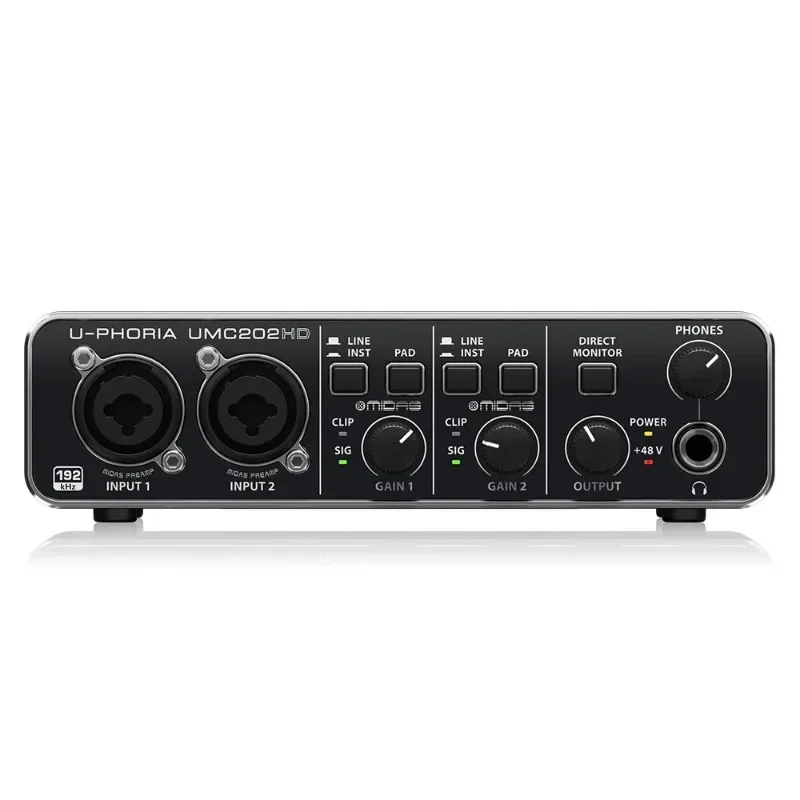 Kartu suara U-Phoria UMC202HD  - Studio Audio Interface With 48V Phantom ulasan dan harga