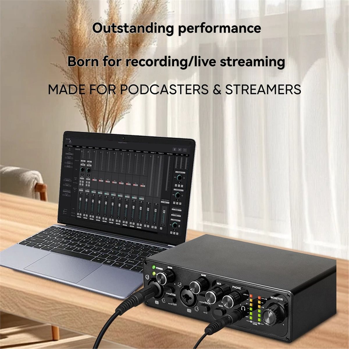 Kartu Suara Profesional Digita - Studio Audio Interface With 48V Phantom ulasan dan harga