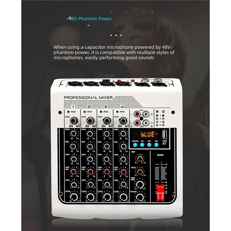 Mixer Audio 4 Saluran dengan B - Studio Audio Interface With 48V Phantom ulasan dan harga