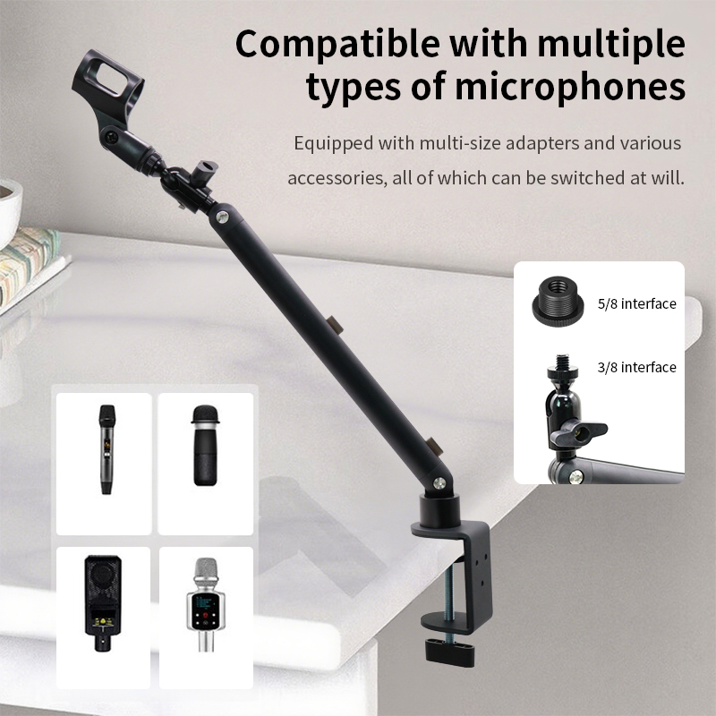 Statif Boom Arm Mikrofon Heavy - Recording Studio Broadcast Boom Arm ulasan dan harga