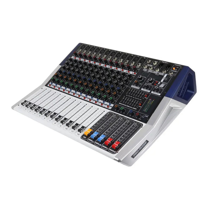 Mixer Audio 12 Saluran dengan  - Studio Audio Interface With 48V Phantom ulasan dan harga