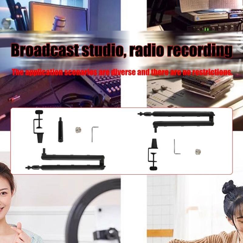 Design Lipat Mikrofon Mikrofon - Recording Studio Broadcast Boom Arm ulasan dan harga