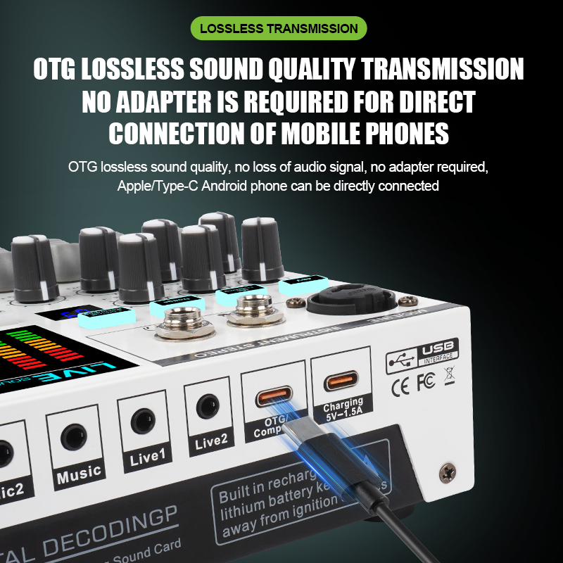 GOOERMI SN800 Kartu Audio USB  - Studio Audio Interface With 48V Phantom ulasan dan harga