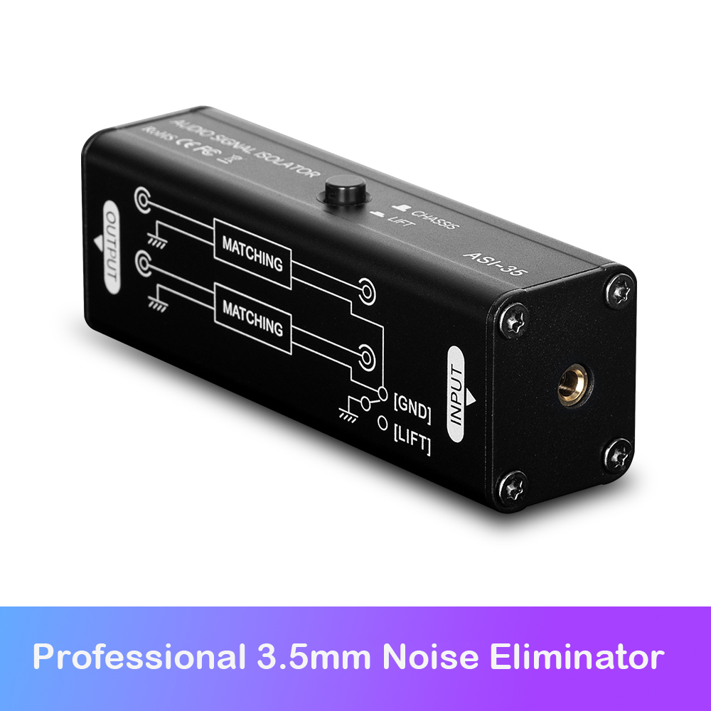 Isolator Sinyal Audio Profesio - Audio Ground Loop Isolator 3.5Mm Rca ulasan dan harga