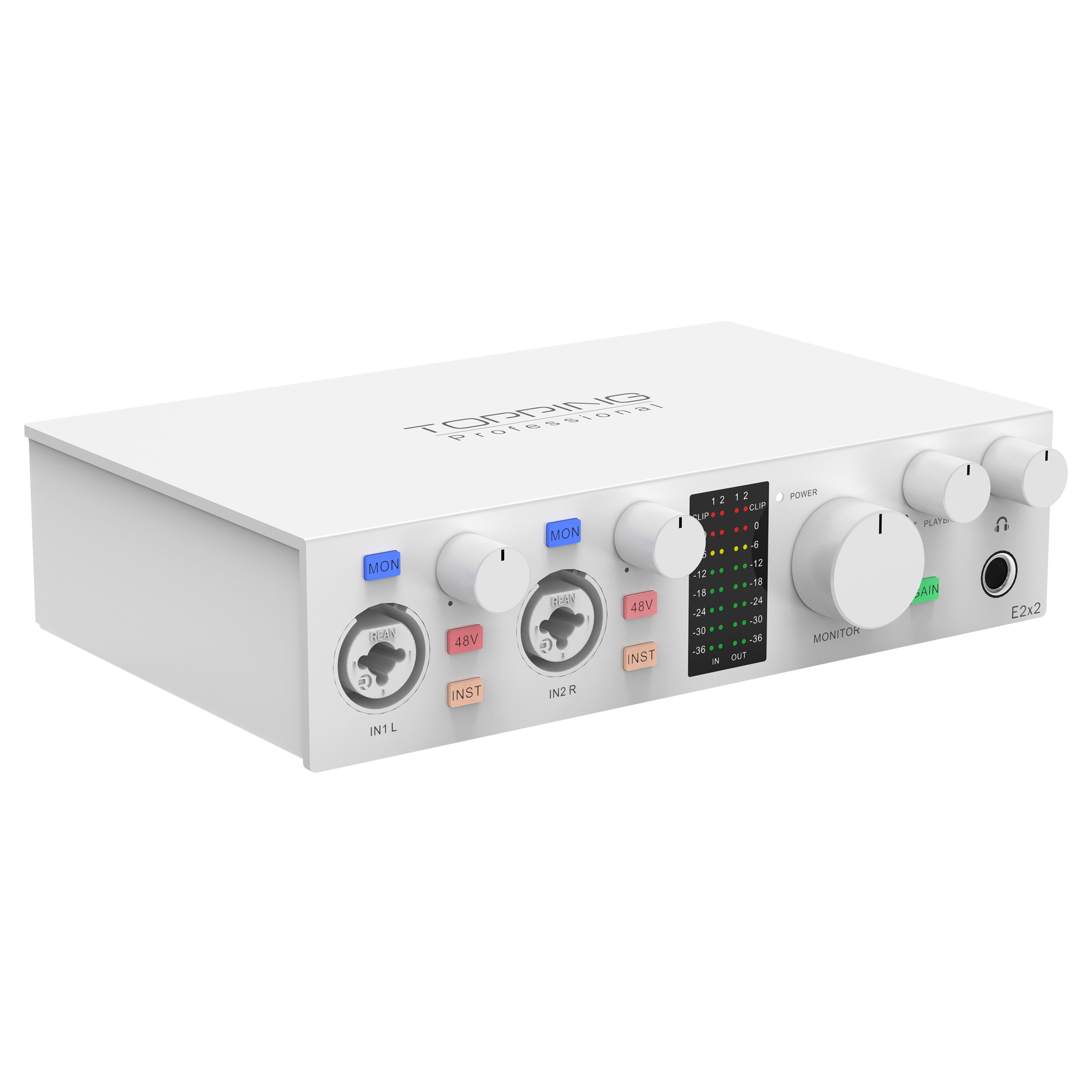 TOPPING E2x2 Antarmuka Audio P - Usb Audio Interface 2 In 2 Out 24Bit ulasan dan harga
