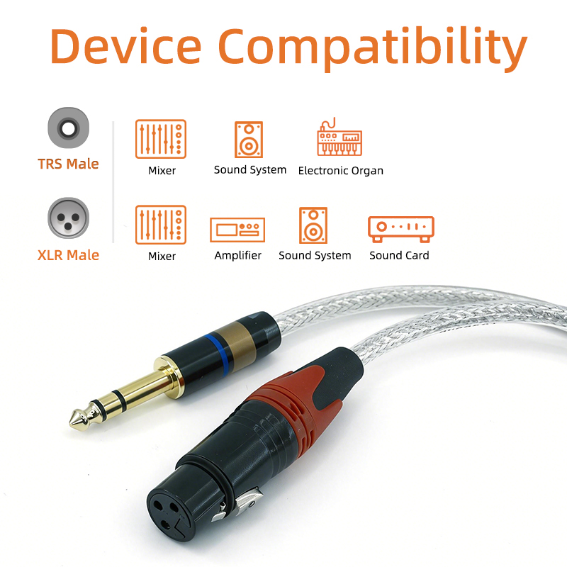 Kabel Interkoneksi Sinyal Seim - Xlr To 6.35Mm Balanced Audio Cable Patch ulasan dan harga
